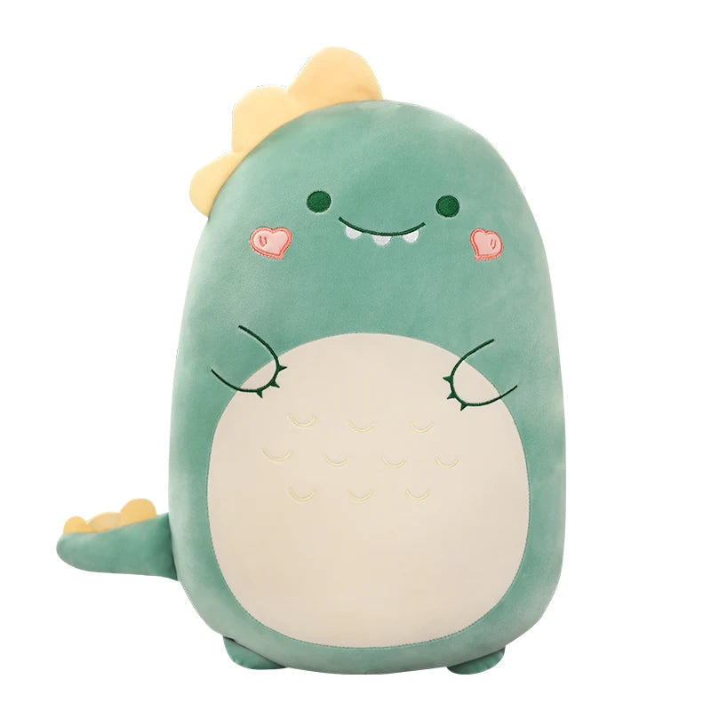 Plush kawaii toy with a cute dinosaur design on a white background