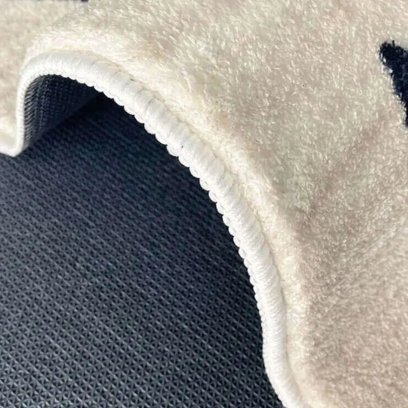 Close-up of a textured kawaii rug