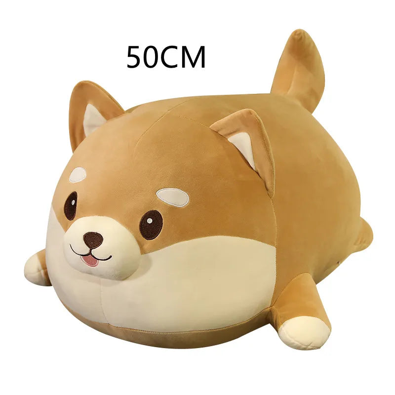 Plush kawaii toy shaped like a dog with '50CM' text above it on a white background