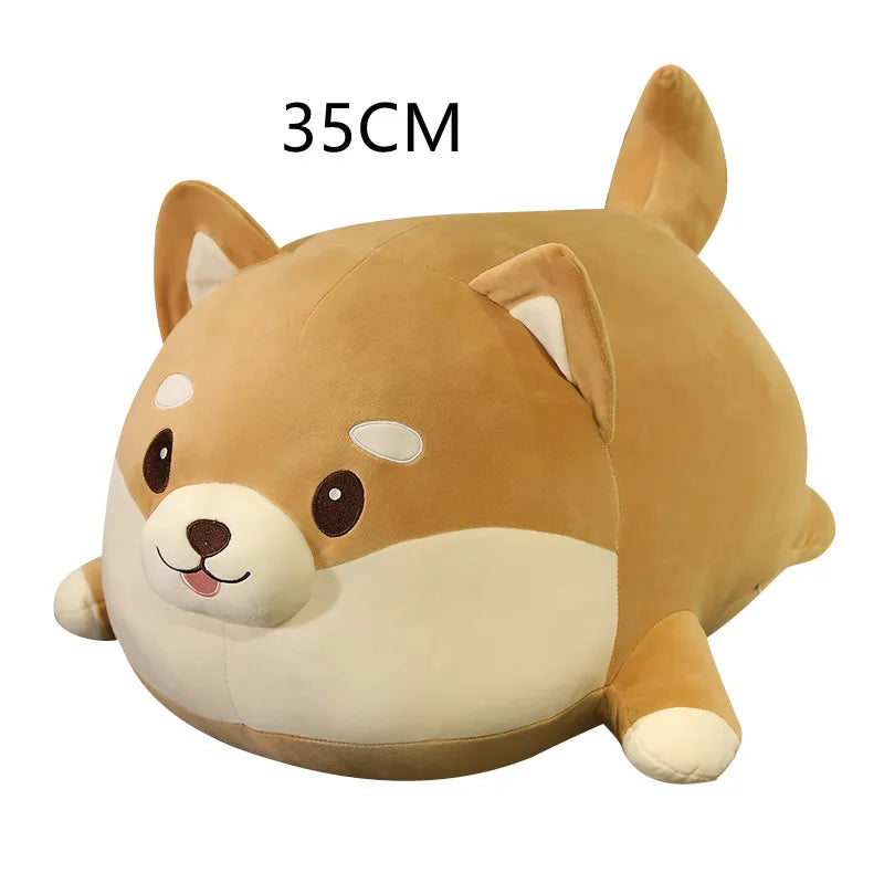 Plush kawaii toy shaped like a dog with '35CM' text above it on a white background