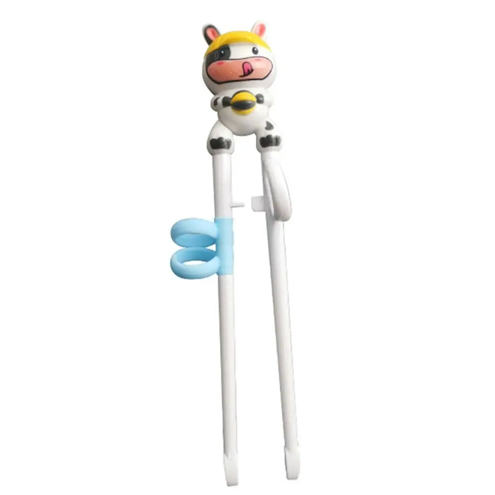 Pair of kawaii cartoon character-themed chopsticks on a white background