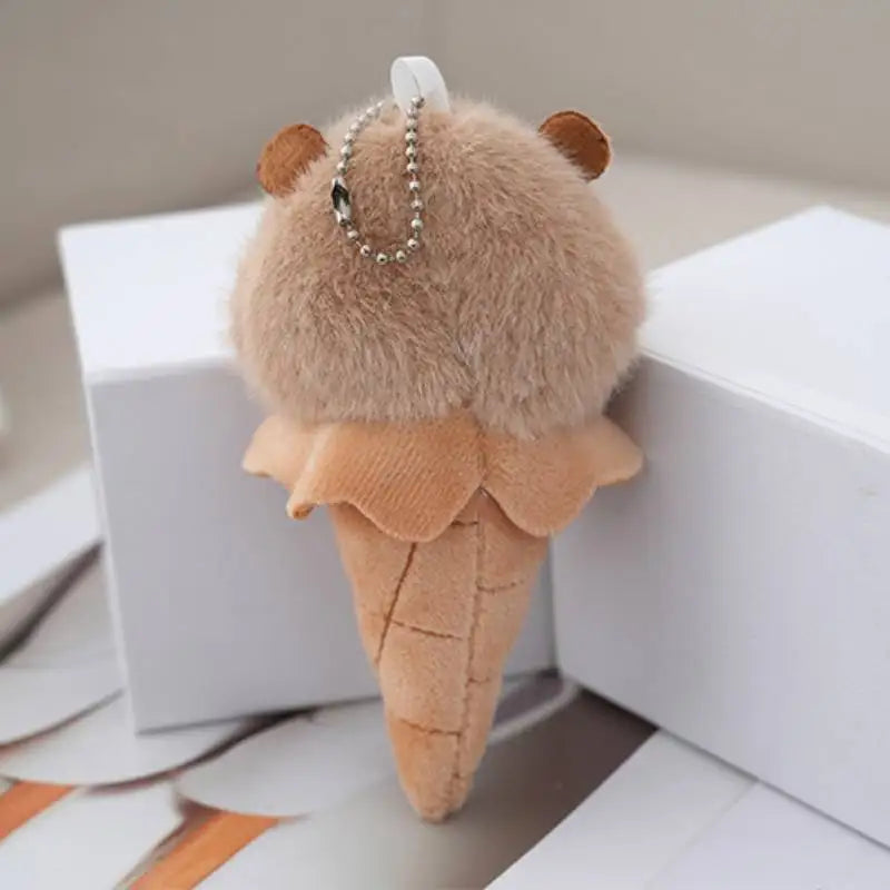 Mini Capybara Ice Cream Plush Charm
